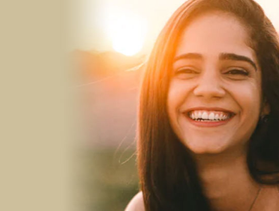 Girl with restructured aesthetic smile from an Orthodontist